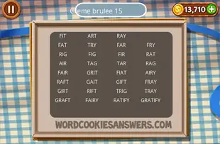 Word cookies creme brulee 15